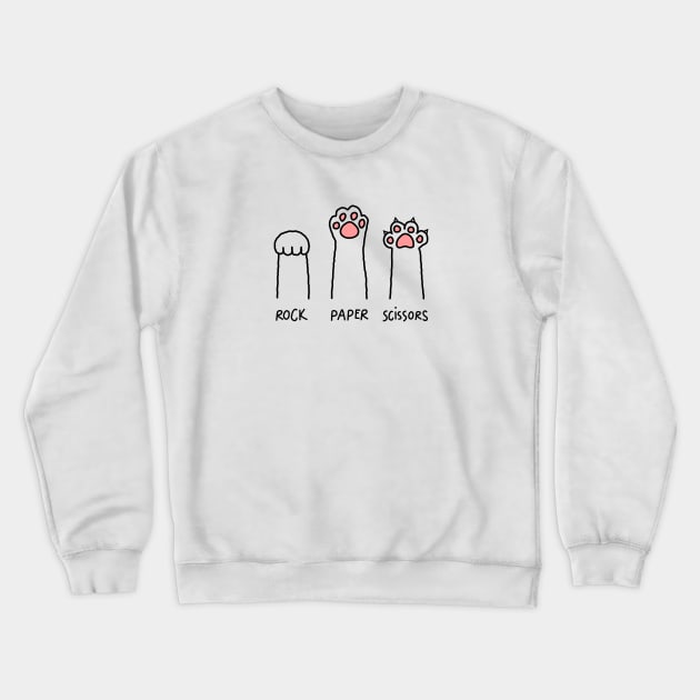 Rock Paper Scissors Crewneck Sweatshirt by threadfulcat